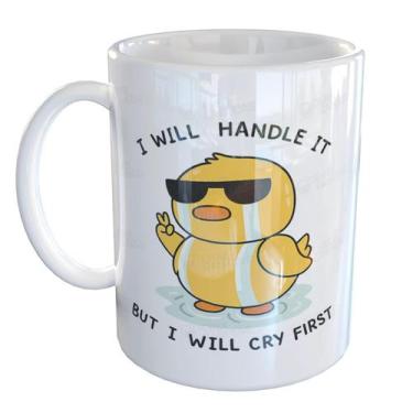 Imagem de Caneca Porcelana Pato Persistente Humor Resiliência - Pense Canecas, B