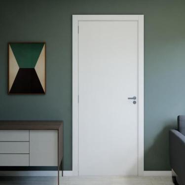 Imagem de Kit porta de Madeira Completa 213cm x 94cm Batente regulavel de 16 a 1