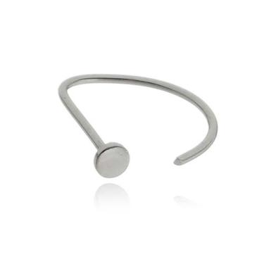 Imagem de Piercing D Ring Nostril 2 em 1 - Aço Cirúrgico 316L Ouro PVD Cor:Doura