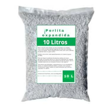 Imagem de Perlita Expandida para Substrato de Suculentas Cactos Rosa do Deserto e Outras Plantas 10 Litros
