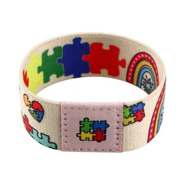 Imagem de Pulseira Quebra-Cabeça De Conscientização Sobre Autismo Para Mulheres,