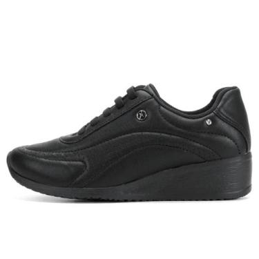 Imagem de Tênis Kolosh Feminino Anabela Ultraconforto Original C1811, 36, Preto