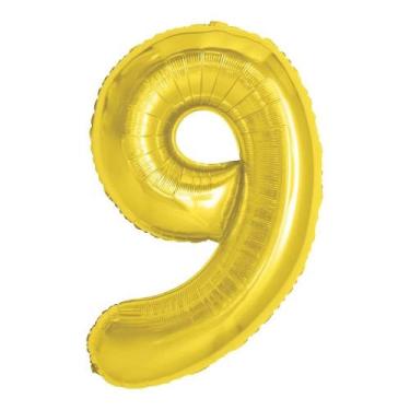 Imagem de Balão 40 Números Metalizado Aniversário Festa Decorações - CRGFESTAS, 