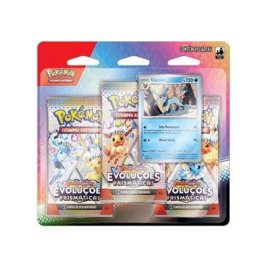 Imagem de Pokémon Blister Triplo Escarlate e Violeta 8.5 Evoluções Prismáticas Jogo de Cartas Copag