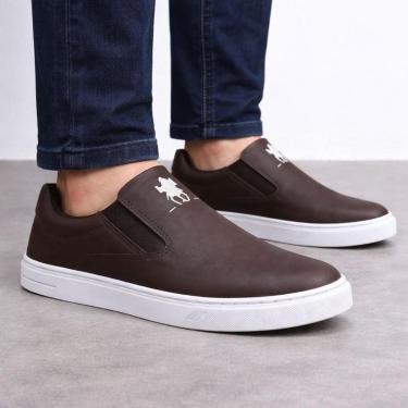 Imagem de Tênis Casual Masculino Slip On Calçe Facil Polo CWB Adulto e Infantil Street 02-Masculino