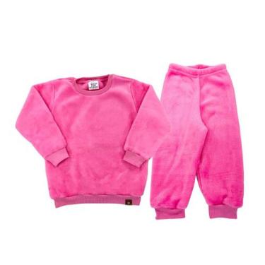 Imagem de Conjunto Inverno Blusão + Calça Fleece Agasalho Peluciado - Fofotinhos