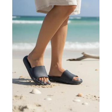 Imagem de Chinelo Nuvem Ortopédico Soft Slide Leve Flexível - - Mikelly, Preto, 