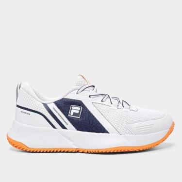 Imagem de Tênis Fila Master Ace Masculino, Branco, Marinho, 43