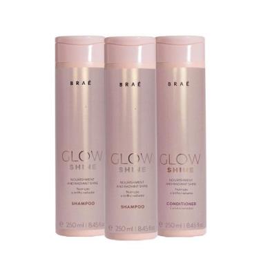 Imagem de Kit Braé Glow Shine Shampoo Extra (3 Produtos)