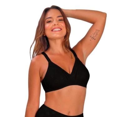 Imagem de Sutiã Cobertura Total sem Bojo e sem Aro Summer Flower - Duloren, Pret