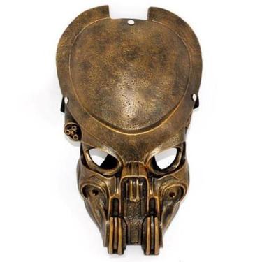 Imagem de Capacete de cosplay Mask Bronze Alien Hunter Skull Sci Fi - taiyuanket