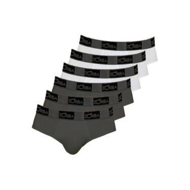 Imagem de Kit com 6 Cuecas Slip Zorba 716 Colorido, Cinza, G