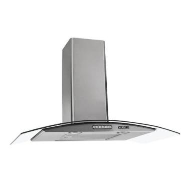 Imagem de Coifa de Parede Nardelli Vidro Curvo Duto Slim 90cm Inox, Inox, 110V
