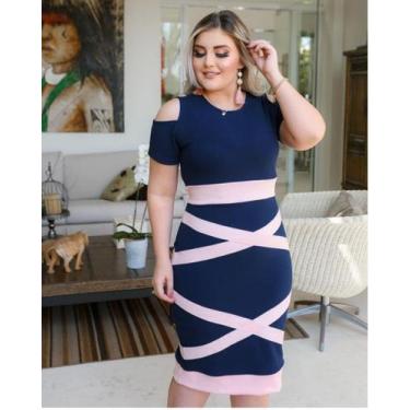 Imagem de Vestido Midi Plus Size X Moda Feminina Evangélica - Miss FLOWER, Branc