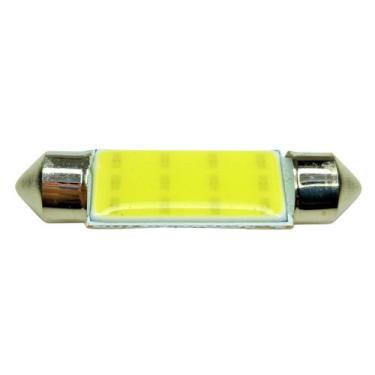 Imagem de Lâmpada torpedo 12 leds cob 41mm super branco luz teto unidade 12v 6w 