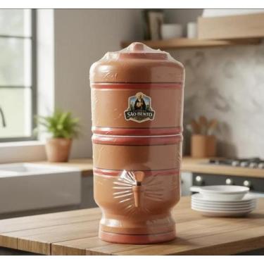 Imagem de Filtro de barro original são bento (3+3) 6l vela boia torneira