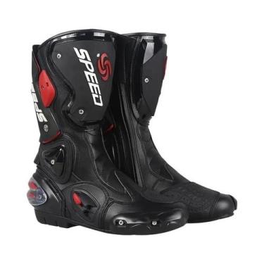 Imagem de Botas De Corrida Para Motocicleta, Equipamento De Proteção Profissiona