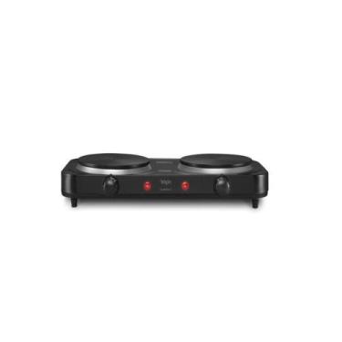 Imagem de Fogão de Mesa Elétrico Portátil 2 Bocas Elgin 42FOG02020 Preto 2000W 2