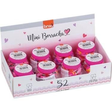 Imagem de Borracha Decorada S2 Mini - Pote com 24 Unidades Sortidas (8 Potes X 2