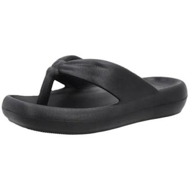 Imagem de Chinelo Feminino Conforto Casual Fácil Calce Usaflex, Preto, 38