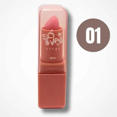 Imagem de Lip Balm Hidratante Labial Só Vai De Vivai Cor 01