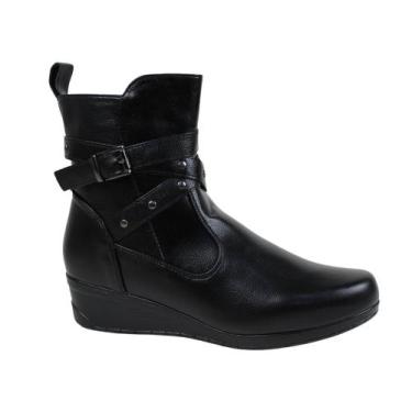 Imagem de Bota Anabela Cano Curto Mooncity R.71161, Preto, 37