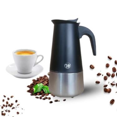 Imagem de Cafeteira Italiana Expresso Inox Black 6 xícaras - wincy
