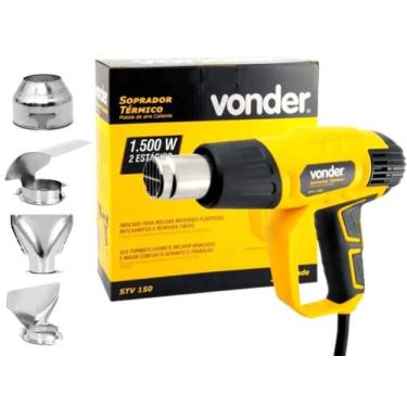 Imagem de Soprador Térmico 1500w Vonder STV-150 Com 4 Bicos Ponteiras Profission