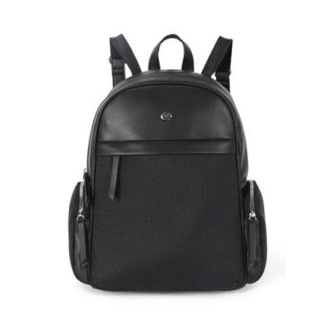 Imagem de Mochila Feminina Gash em PU para Trabalho e Dia a Dia com Bolso Fronta