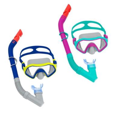 Imagem de Kit de Snorkel e Máscara Crusader Sortido - BESTWAY