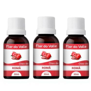 Imagem de Óleo Vegetal De Romã 30ml Flor Do Valle - Essencial, 3 Unidades