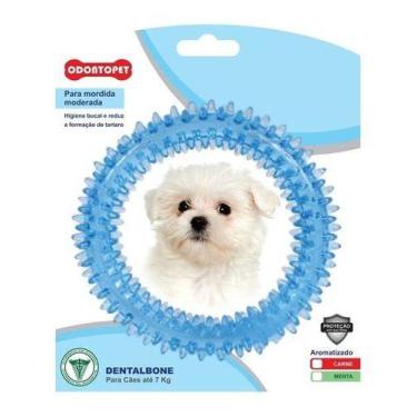 Imagem de Mordedor Brinquedo Dentalbone Argola P/ Cachorro Pequeno Porte Até 7 K