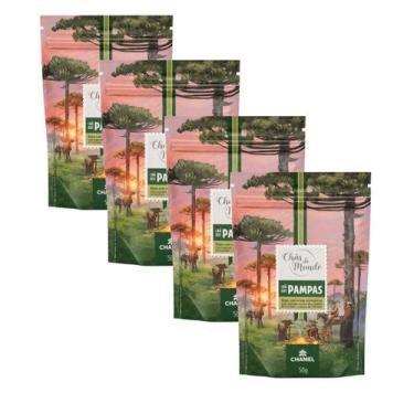 Imagem de Kit 4 Pouch Chás do Mundo Pampas Chamel 50g