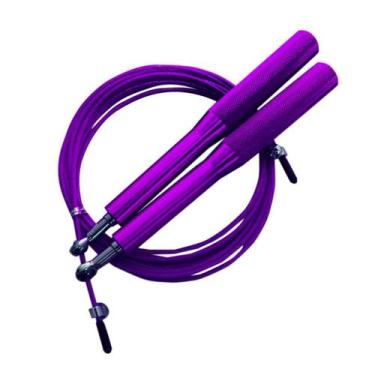 Imagem de Corda Pular Aço 3m Rolamento Speed Profissional - Comprou levou , Roxo