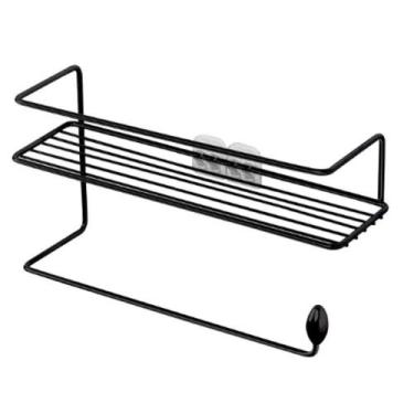 Imagem de Suporte de Parede para Condimentos e Papel Toalha Organizador de Cozin