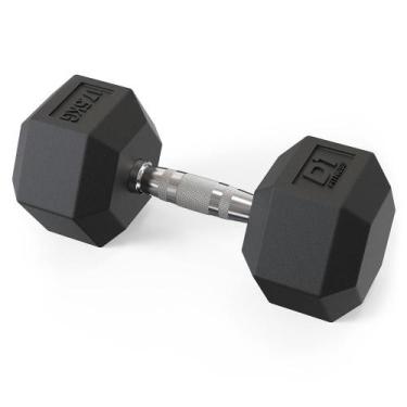 Imagem de Dumbbell Sextavado Emborrachado - 17,5kg - D1 Fitness