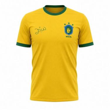 Imagem de Camisa Brasil Zico Galinho Retro Edição Especial - Masculino Tamanho:G