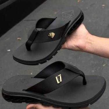 Imagem de Chinelo masculino adulto kener rakka l7, Preto, Diamond, 38