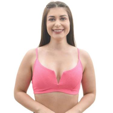 Imagem de Biquíni bojo removível decote aro em V Arsiè, P, Pink