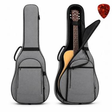 Imagem de Capa Bag Mochila Case Cinza Acolchoada Para Violão Folk Top - Bell