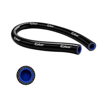 Imagem de Tubo De Silicone Preto 4 Camadas 1 Metro Flexível Resistente Ao Calor 