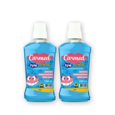 Imagem de Kit 2 Enxaguante Bucal Carmed Fini Dentadura 250ml