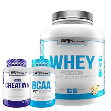 Imagem de Kit IsoProtein Foods 2kg Baunilha + BCAA 100g Tan + Creatine Foods 100g – BRNFOODS