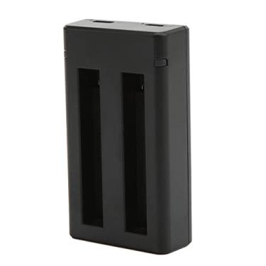Imagem de Carregador de bateria de câmera de ação, carregador de bateria de dois canais de plástico delicado para Insta360 One X2