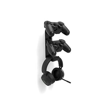 Imagem de Suporte De Parede P/ 2 Controles Ps4 E Headset Gamer VN