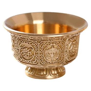 Imagem de De Água Copos De Oferendas Do Templo Bacia De Água Budista Tigela Auspiciosa Copos De Vidro Castiçais De Latão Tigela De Oferenda Do Templo Tigela Zen Cobre Utensílio Metal