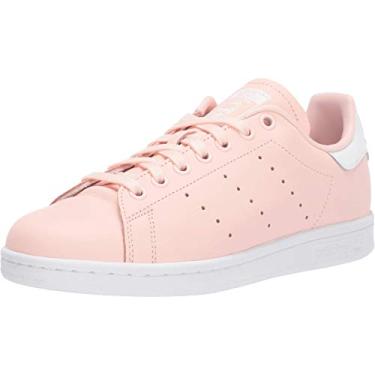 Imagem de Tênis casual feminino Adidas Stan Smith Low, Icey Pink/White/Icey Pink, 9