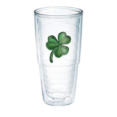 Imagem de Tervis Copo isolado Shamrock Made in USA com parede dupla, 680 g – sem tampa, transparente
