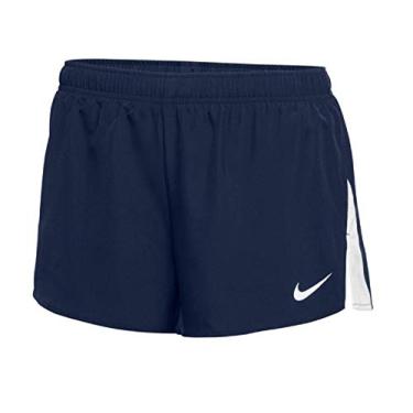 Imagem de Short de corrida feminino Nike Dry City Core 7,6 cm, Navy/White, Large