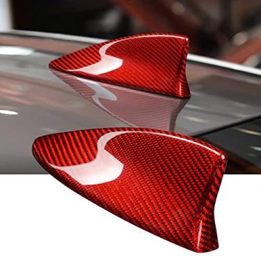 Imagem de FINMOKAL Acabamento Da Cobertura Da Antena De Barbatana De Tubarão Do Teto Do Carro Para Lexus Ls É Fibra De Carbono Es Ct Rc Preto, Fibra De Carbono
